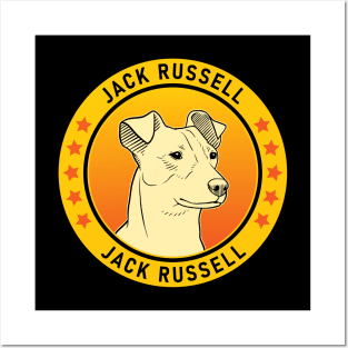 Jack Russell Dog Portrait Posters and Art